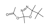 2-acetoxy-5-(1,1-dimethylethyl)-2,5-dimethyl-Δ3-1,3,4-oxadiazoline结构式