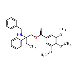 2-(Benzylamino)-2-phenylbutyl 3,4,5-trimethoxybenzoate Structure