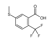 5-methylsulfanyl-2-(trifluoromethyl)benzoic acid Structure