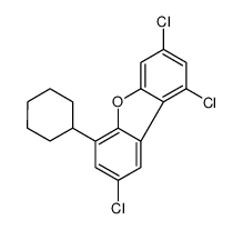 6-cyclohexyl-1,3,8-trichlorodibenzofuran结构式