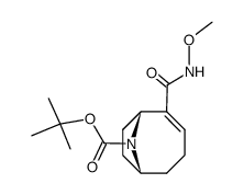 (1R,6R)-2-Methoxycarbamoyl-9-aza-bicyclo[4.2.1]non-2-ene-9-carboxylic acid tert-butyl ester结构式