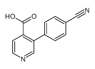 3-(4-cyanophenyl)pyridine-4-carboxylic acid结构式