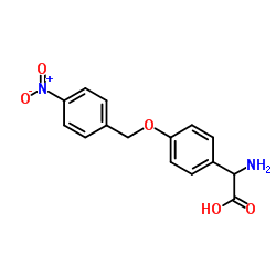 Amino{4-[(4-nitrobenzyl)oxy]phenyl}acetic acid结构式