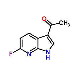 1-(6-Fluoro-1H-pyrrolo[2,3-b]pyridin-3-yl)ethanone结构式