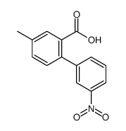 5-methyl-2-(3-nitrophenyl)benzoic acid结构式