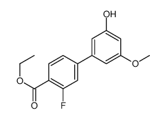 ethyl 2-fluoro-4-(3-hydroxy-5-methoxyphenyl)benzoate结构式