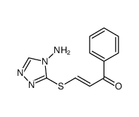 3-[(4-amino-1,2,4-triazol-3-yl)sulfanyl]-1-phenylprop-2-en-1-one Structure