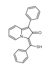 3-[(mercapto)phenylmethylene]-1-phenyl-2(3H)-indolizinone结构式