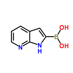 1H-Pyrrolo[2,3-b]pyridin-2-ylboronic acid Structure