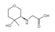 2-(((3R,4R)-4-hydroxy-4-methyltetrahydro-2H-pyran-3-yl)amino)acetic acid结构式