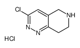 3-chloro-5,6,7,8-tetrahydropyrido[4,3-c]pyridazine,hydrochloride Structure