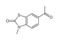 6-acetyl-3-methyl-1,3-benzothiazol-2-one Structure