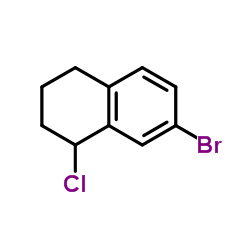 7-Bromo-1-chloro-1,2,3,4-tetrahydronaphthalene结构式
