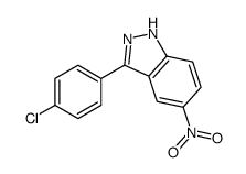 3-(4-Chlorophenyl)-5-nitro-1H-indazole Structure