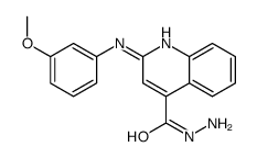 2-(3-methoxyanilino)quinoline-4-carbohydrazide结构式