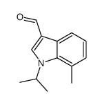 7-methyl-1-(propan-2-yl)-1H-indole-3-carboxaldehyde Structure