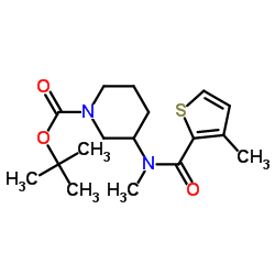 3-[Methyl-(3-methyl-thiophene-2-carbonyl)-amino]-piperidine-1-carboxylic acid tert-butyl ester picture