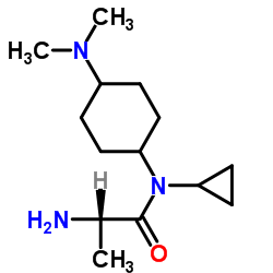 N-Cyclopropyl-N-[4-(dimethylamino)cyclohexyl]alaninamide Structure