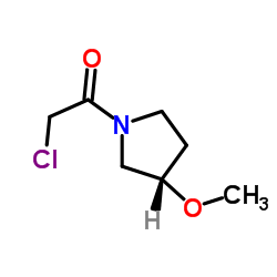 2-Chloro-1-[(3S)-3-methoxy-1-pyrrolidinyl]ethanone Structure