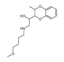 2-(4-methoxybutylamino)-1-(2-methyl-2,3-dihydro-1,4-benzodioxin-3-yl)ethanol结构式