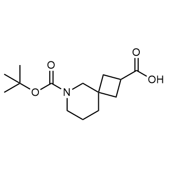 6-(tert-Butoxycarbonyl)-6-azaspiro[3.5]nonane-2-carboxylic acid Structure