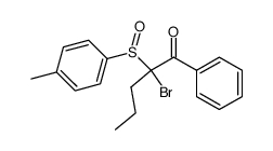 2-bromo-1-phenyl-2-(p-tolylsulfinyl)-1-pentanone Structure