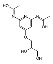 N-[6-acetamido-4-(2,3-dihydroxypropoxy)pyridin-2-yl]acetamide Structure