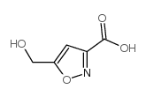 5-(hydroxymethyl)-1,2-oxazole-3-carboxylic acid structure