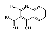 4-hydroxy-2-oxo-1H-quinoline-3-carboxamide结构式