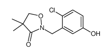 2-[(2-chloro-5-hydroxyphenyl)methyl]-4,4-dimethyl-1,2-oxazolidin-3-one Structure
