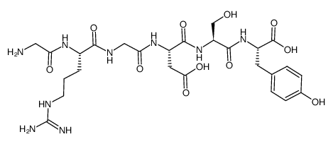 glycyl-arginyl-glycyl-aspartyl-seryl-tyrosine Structure