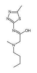 2-[butyl(methyl)amino]-N-(5-methyl-1,3,4-thiadiazol-2-yl)acetamide Structure