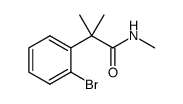 2-(2-bromophenyl)-N,2-dimethylpropanamide结构式