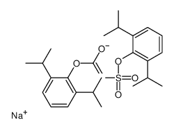 sodium,[2,6-di(propan-2-yl)phenoxy]carbonyl-[2,6-di(propan-2-yl)phenoxy]sulfonylazanide Structure