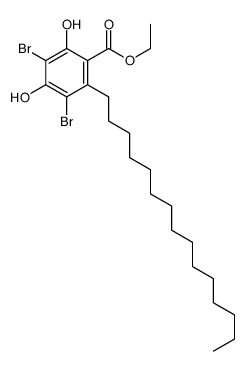 ethyl 3,5-dibromo-2,4-dihydroxy-6-pentadecylbenzoate结构式