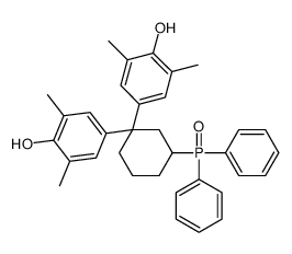 4-[3-diphenylphosphoryl-1-(4-hydroxy-3,5-dimethylphenyl)cyclohexyl]-2,6-dimethylphenol Structure