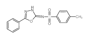 Benzenesulfonamide, 4-methyl-N-(5-phenyl-1,3,4-oxadiazol-2-yl)- (en)结构式