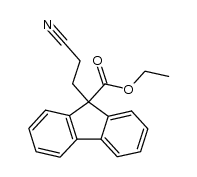 9-(2-cyano-ethyl)-fluorene-9-carboxylic acid ethyl ester结构式
