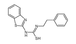 1-(1,3-benzothiazol-2-yl)-3-(2-phenylethyl)thiourea结构式