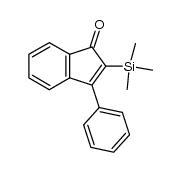 3-phenyl-2-(trimethylsilyl)-1H-inden-1-one结构式