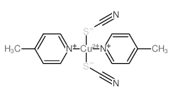 Copper,bis(4-picoline)bis(thiocyanato)- (8CI) structure