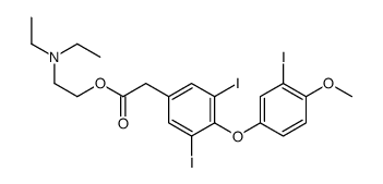 2-(diethylamino)ethyl 2-[3,5-diiodo-4-(3-iodo-4-methoxyphenoxy)phenyl]acetate Structure