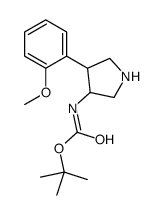 tert-Butyl (3S,4R)-4-(2-methoxyphenyl)pyrrolidin-3-ylcarbamate structure