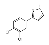 3-(3,4-DICHLORO-PHENYL)-1H-PYRAZOLE结构式