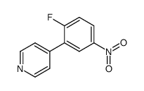 4-(2-fluoro-5-nitrophenyl)pyridine结构式