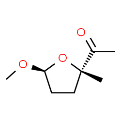 Ethanone, 1-(tetrahydro-5-methoxy-2-methyl-2-furanyl)-, trans- (9CI)结构式