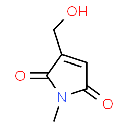 1H-Pyrrole-2,5-dione, 3-(hydroxymethyl)-1-methyl- (9CI)结构式