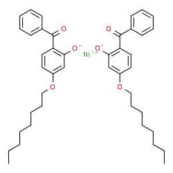 bis[2-hydroxy-4-(octyloxy)benzophenonato]nickel Structure