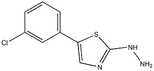 [5-(3-Chloro-phenyl)-thiazol-2-yl]-hydrazine Structure