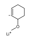 lithium,3-methoxycyclohexene结构式